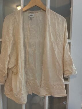 Cream Lightweight Open Cardigan American Eagle XS/S